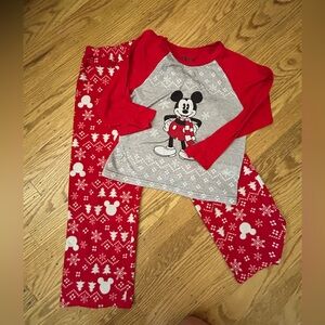 Disney Mickey Christmas Pajamas, size 8